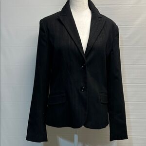 Women’s Attention, size 8 black blazer with black glitter pin stripe